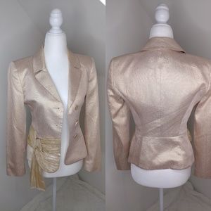 Anne Klein suit rose gold blazer size 2
